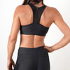 black women breathable quick dry mesh top sports bra