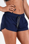navy-blue women shorts with good mobility and range of motion