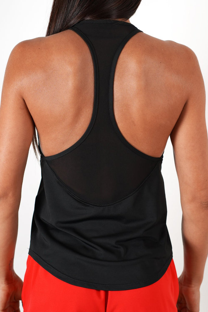 black women tank top performance series racer back