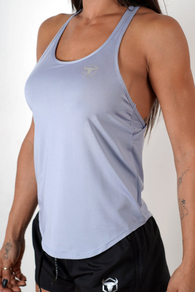  light-blue gym women tank top for mobility and comfort