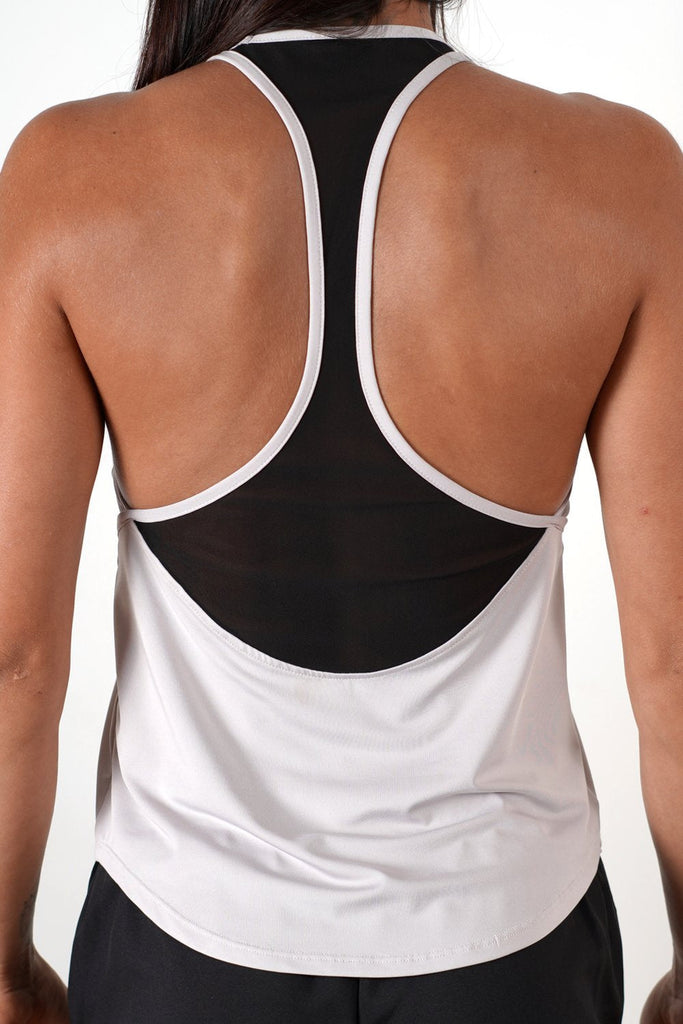 light-gray women tank top performance series racer back