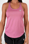 pink polyester blend women tank top performance series