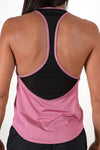 pink women tank top performance series racer back