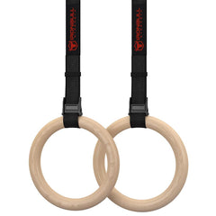 wooden gymnastics 32mm rings for bodyweight exercises